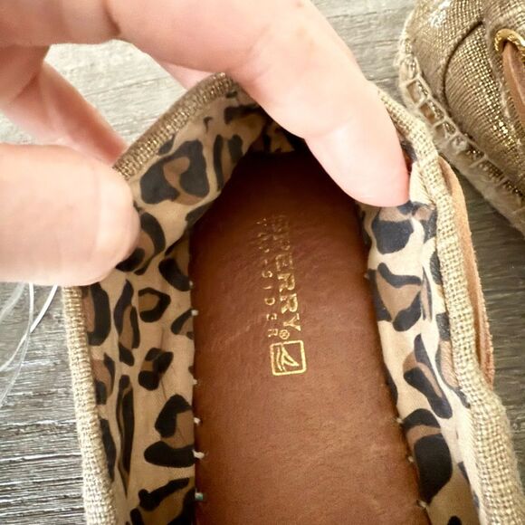 Sperry Espadrille Flat in Tan Canvas - Size 6 - Picture 7 of 8